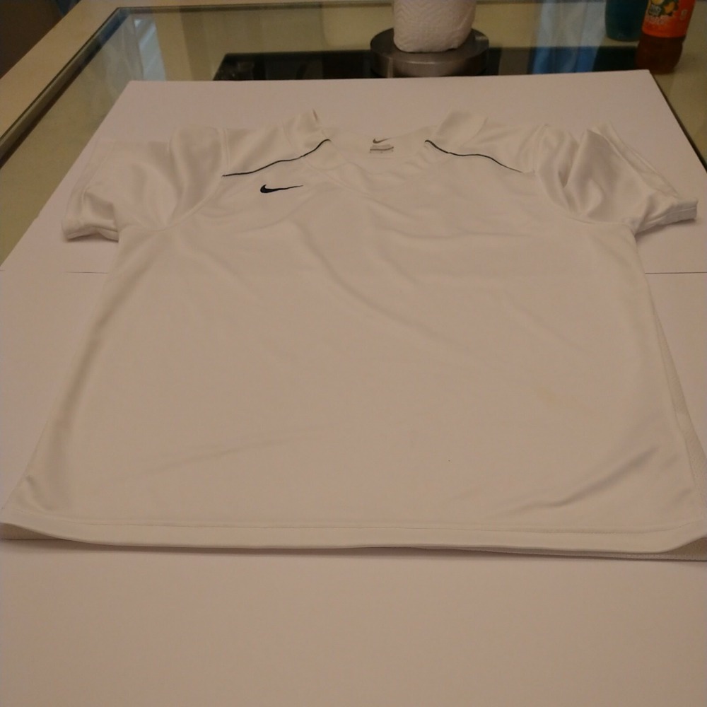 Nike US Legend Short Sleeve Jersey Women's Medium White Black Shirt AJ1015